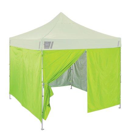 SHAX BY ERGODYNE Lime Pop-Up Tent Sidewall Kit - 10ft x 10ft 6054